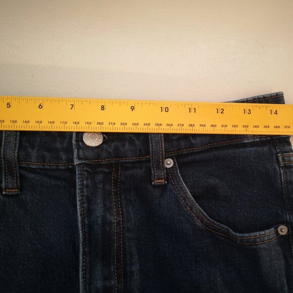 Calvin Klein Jeans Ladies Size 8 Dark Wash High Rise Bootcut Blue Jeans - Picture 10 of 12